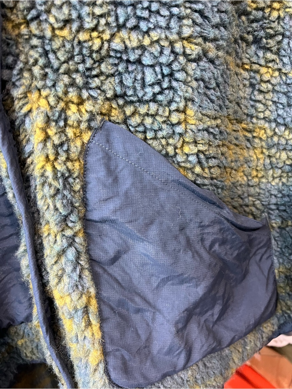 Toad & Co Sespe Sherpa Fleece Jacket Medium Blue Green - Picture 6 of 7